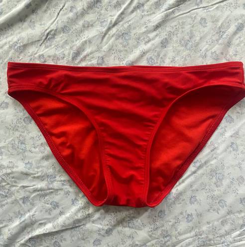 Target Red Bikini Bottoms Ruched