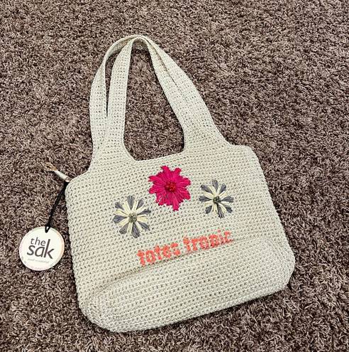 The Sak Crochet Totes Tropic Tote Bag - Cream