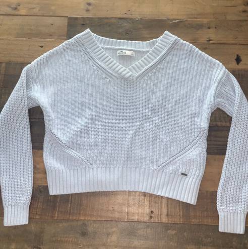 Hollister Light blue V Neck Sweater