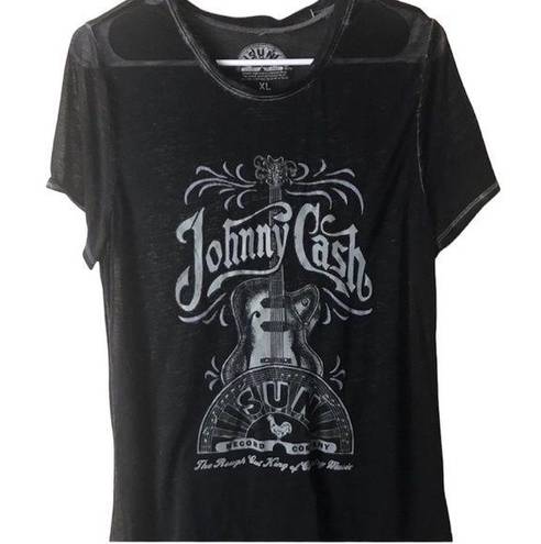 Krass&co SUN RECORD  Burn Out JOHNNY CASH tee shirt size XL