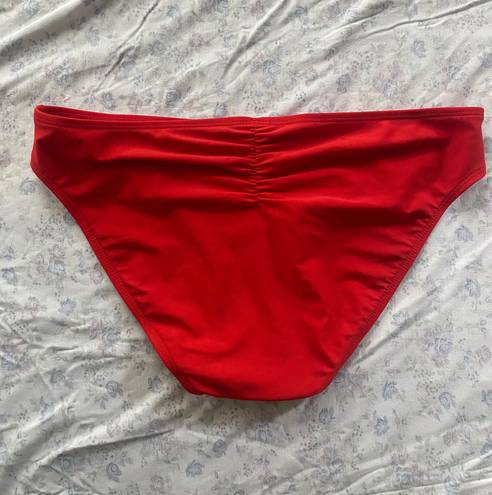 Target Red Bikini Bottoms Ruched