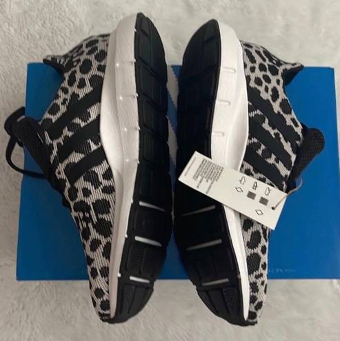 Adidas Swift Run Leopard-Print Shoe, Size: 7.5