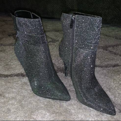 Jessica Simpson lerona sparkle booties in pewter