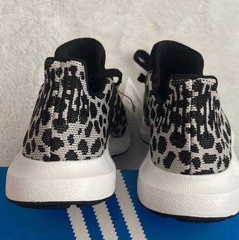 Adidas Swift Run Leopard-Print Shoe, Size: 7.5