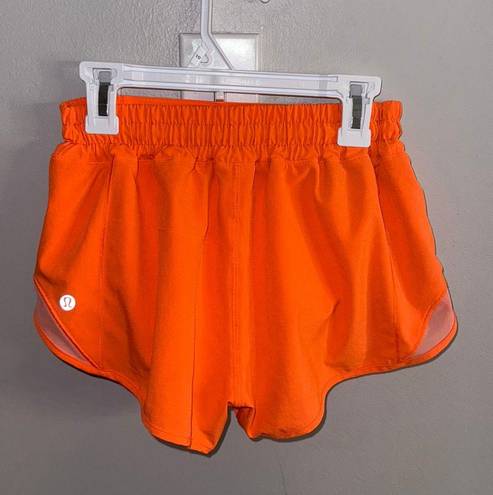 Lululemon Orange Hotty Hot Short 2.5”