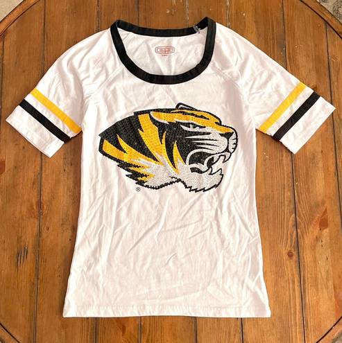 E5 Embellished MIZZOU Tigers T-Shirt Size Small