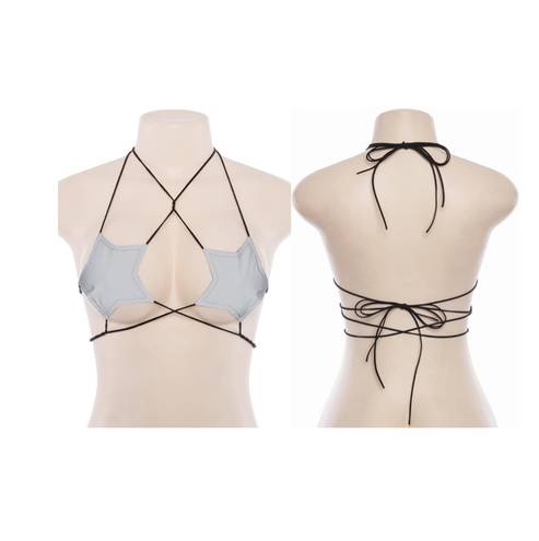 iHeartRaves New  Reflective Star Strappy Bra