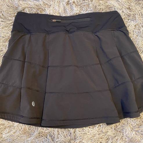 Lululemon Pace Rival Mid-rise Skirt In Black