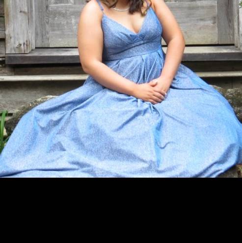 B Darlin Blue Prom Dress