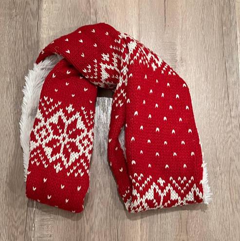 Abercrombie & Fitch Abercrombie and Firch scarf red&white