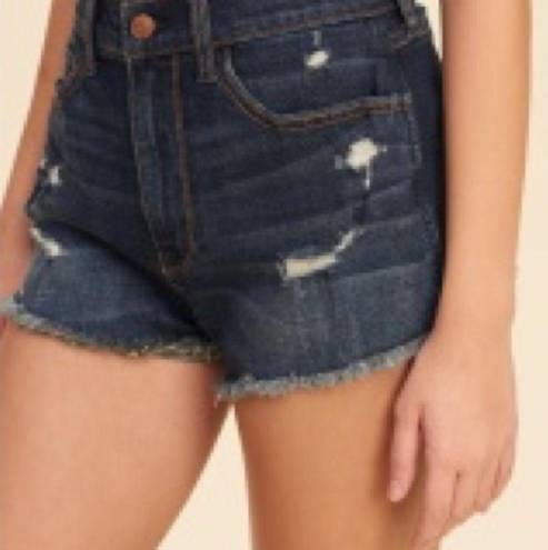 Hollister  High-Rise Vintage Ripped Dark Wash