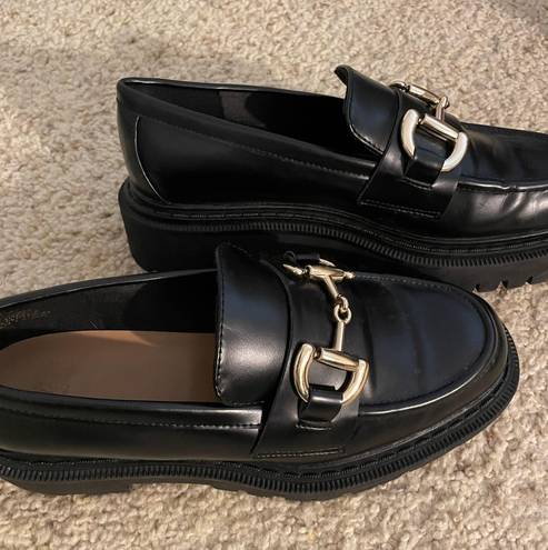 Platform loafers Size 9