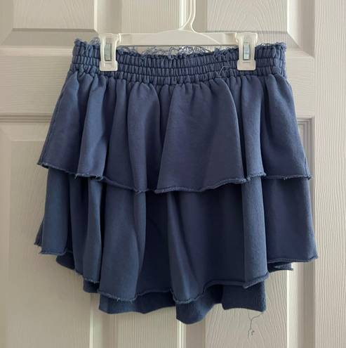 Aerie Blue Ruffle Skirt