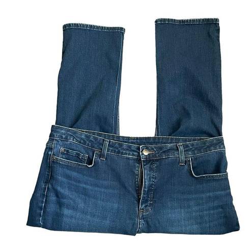 Lee  Jeans Women Straight Leg Stretch Relaxed Casual 20P Blue Denim Minimalistic