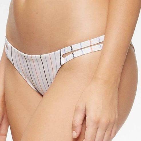 Tavik swim New Tavik Cut Out Sides Vine Bikini Bottom Horizon Stripe Tapioca