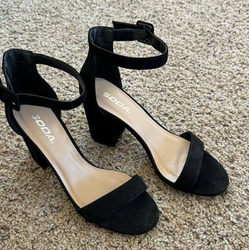 Soda Ankle Strap Heels