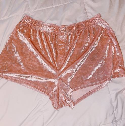 Victoria's Secret Pink Velvet Pajama Shorts