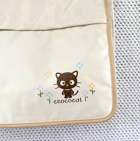 Sanrio Chococat  Beige Nylon Messenger Y2K Buttons Shoulder Crossbody Bag 2005