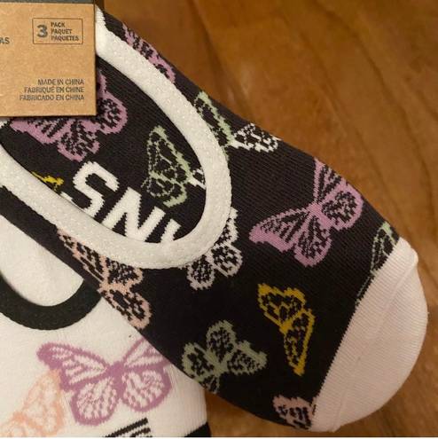 Vans NWT Van’s Butterfly Women's No Show Liner socks - 3 Pack