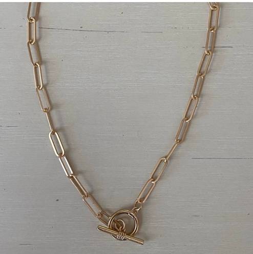 Madewell NWOT  gold chain and toggle necklace