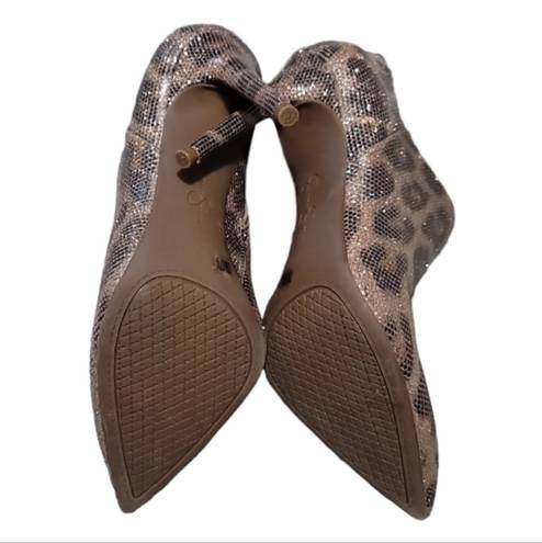 Jessica Simpson  Leopard Print Ankle Bootie Size 7M