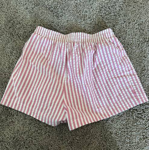 Urban Outfitters NWT Renewal Remnants Made In LA Seersucker Button Front Boxer Short XS