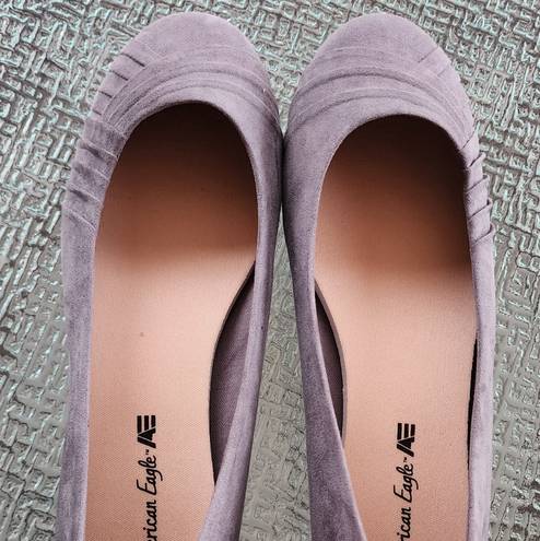 American Eagle Womens Flat Shoes. Gray Fabric Slip On Sz 9