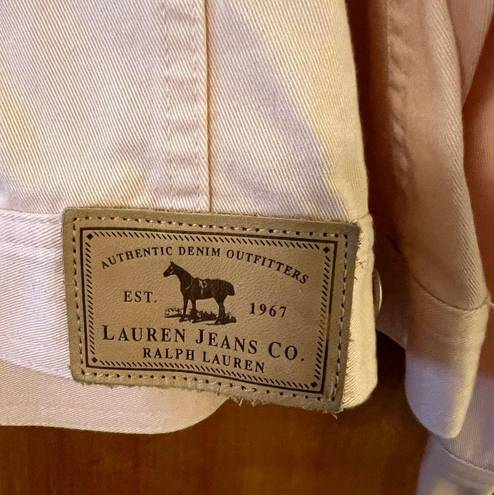 Krass&co Lauren Jeans  Lauren Ralph Lauren Denim Jacket Bashful Pink Trucker Vintage 2X