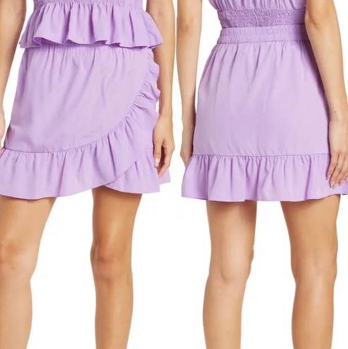 VERO MODA Purple Ruffle Skirt