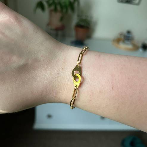 Gold Cuffs Chain Bracelet