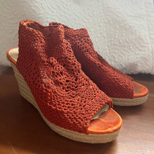 Vince Camuto Orange Wedges