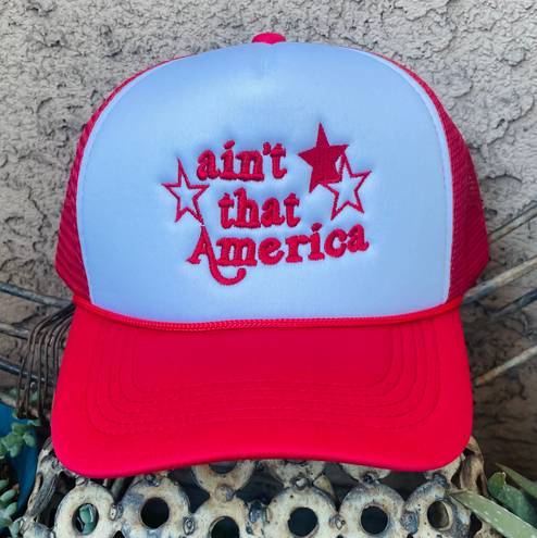 Ain’t That America Trucker Hat Red