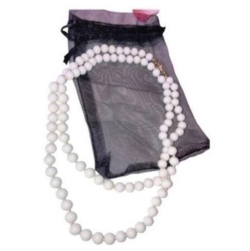 Monet Vintage  Milk Glass Beaded Necklace