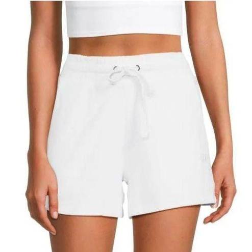 DKNY  Women's White Terry Shorts NWT XL