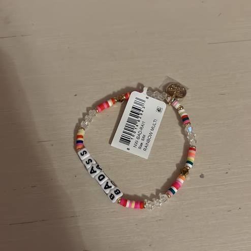 BaubleBar NWT Little Worlds Project Badass Beaded Stretch Bracelet