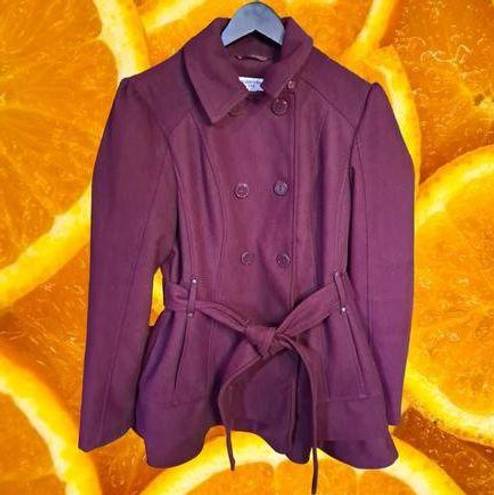 Celebrity Pink  Brand‎ Purple Pea Coat with Belt Size Large