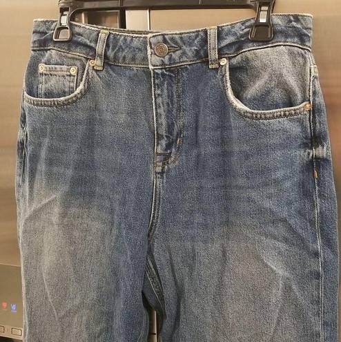 Reiss 💕💕 Elle High Waist Crop Jeans ~ Mid Blue 30 NWT