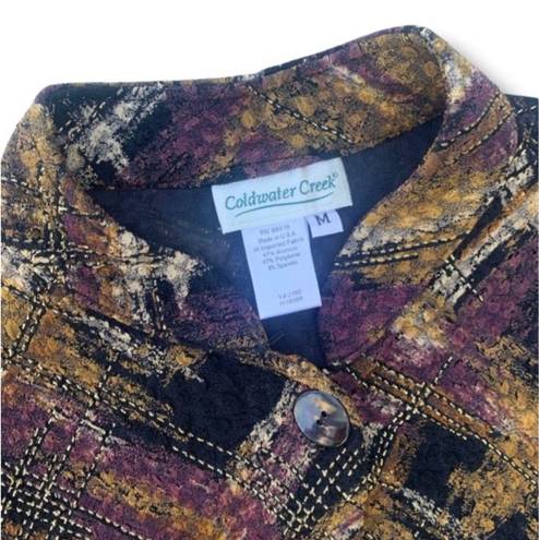 Coldwater Creek Women’s  Brand Funky Botton Up Blouse Size Med