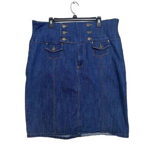 Ashley Stewart  Women's Denim Skirt Size 18