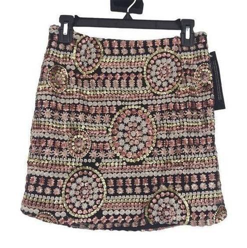 WYLDR  KEEP IT TOGETHER SEQUIN MULTI COLORED MINI SKIRT FESTIVAL WMNS SIZE MEDIUM