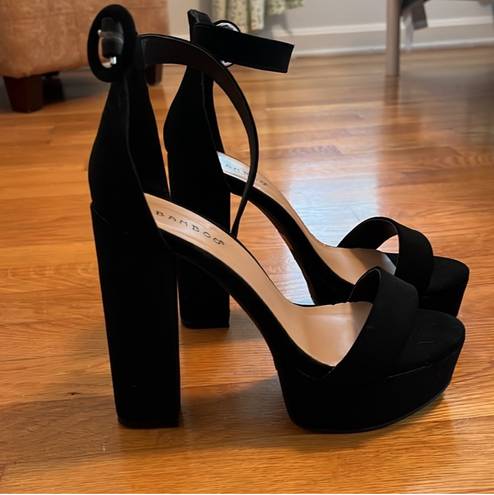 Bamboo Black Heels 