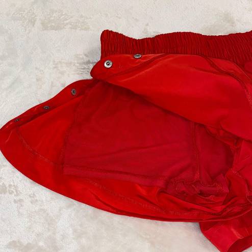 Free People Movement Red Athletic Shorts