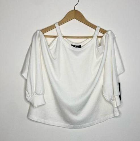 Lulus NWT  Off the Shoulder Long Sleeve White Women’s size Small