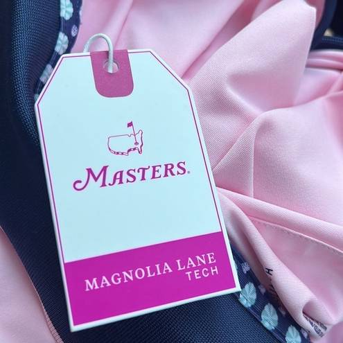 Polo Masters Magnolia Lane Ladies Performance Tech Light Pink Zip  Navy nwt