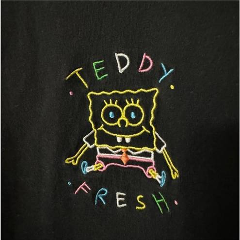 Teddy Fresh  x SpongeBob Embroidered Graphic T-shirt, Size Large, EUC