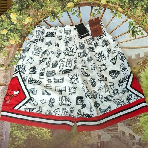 Mitchell & Ness 13  NBA doodle shorts Chicago bulls size large