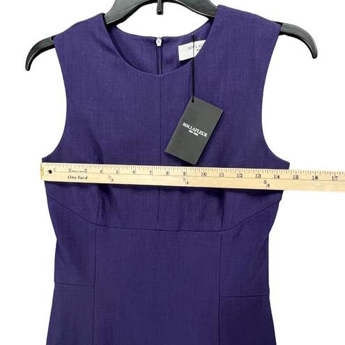 MM.LaFleur  Womens Shirley Sheath Dress 2 Elderberry Purple Sleeveless Back Zip