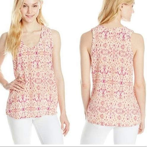 Joie  Alena Silk Tank Top Ikat Sleeveless Top