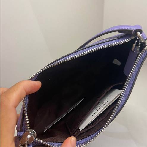 Coach  Silver / Light Violet Smooth Leather Nolita 19 #CR364