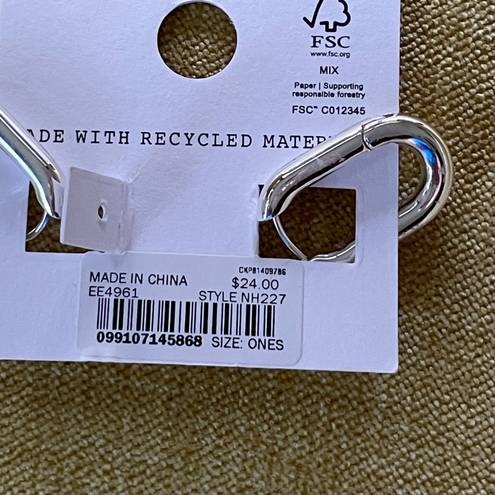 Madewell  Carabiner Medium Hoop Earrings